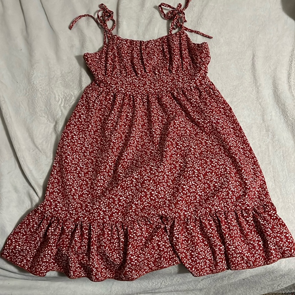 Red Floral SHEIN Dress